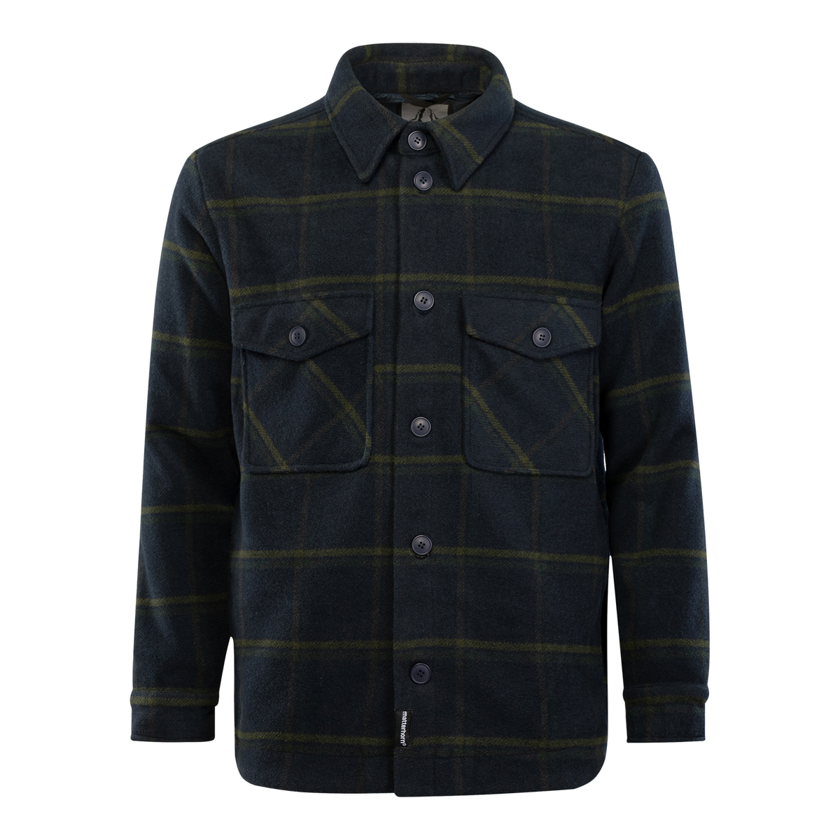 Matterhorn vuorattu Tabei Overshirt Navy/green (956) Unisex