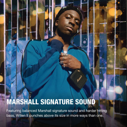 Marshall Willen II kannettava Bluetooth-kaiutin alk. 10kpl. merkkauksella