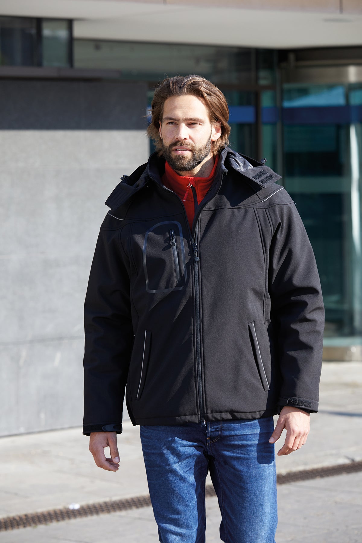 James & Nicholson Miesten talvinen softshell-takki